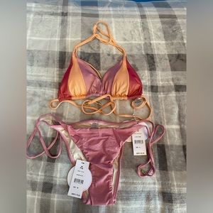 PilyQ PQ Swim S teeny Namaste bottoms NWT